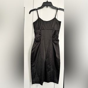 Black Satin Dress Size 3